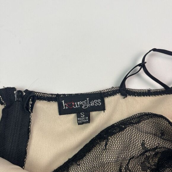 Ruby Rox Y2K Babydoll Floral Lace Dress S Whimsigot Fairy Grunge Sequin Mesh - Picture 4 of 13